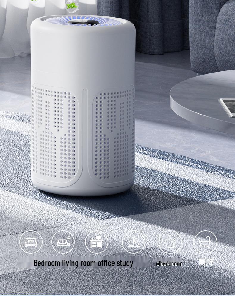 USB Air Purifier with Negative Ion Technology for Home - Formaldehyde Removal and Odor Filtration