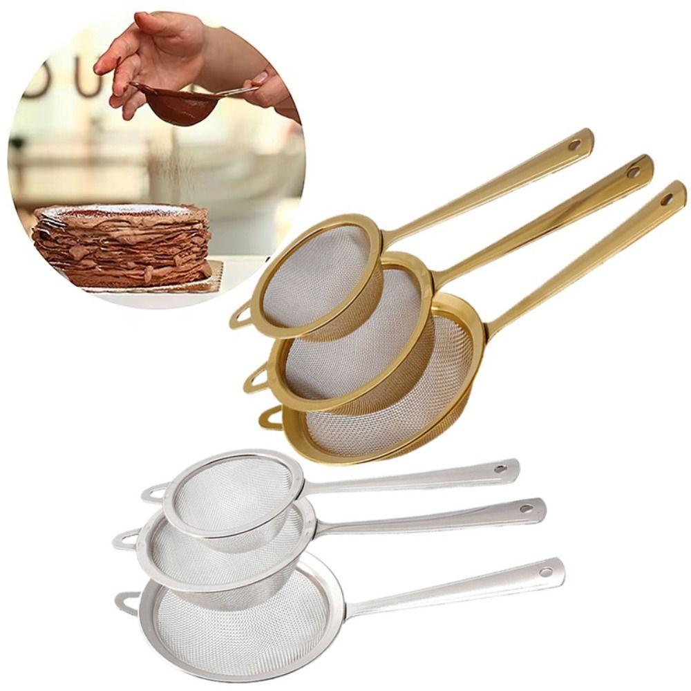 Easy to Clean Fine Mesh Strainer Stainless Steel Tea Strainer New Cocktail Sieve  for Kitchen