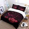 Starry Raven Floral Decor Set Soft Comfortable Duvet Cover Bedding Set Included 1*Duvet Cover & 2*Pillowcases, Gift