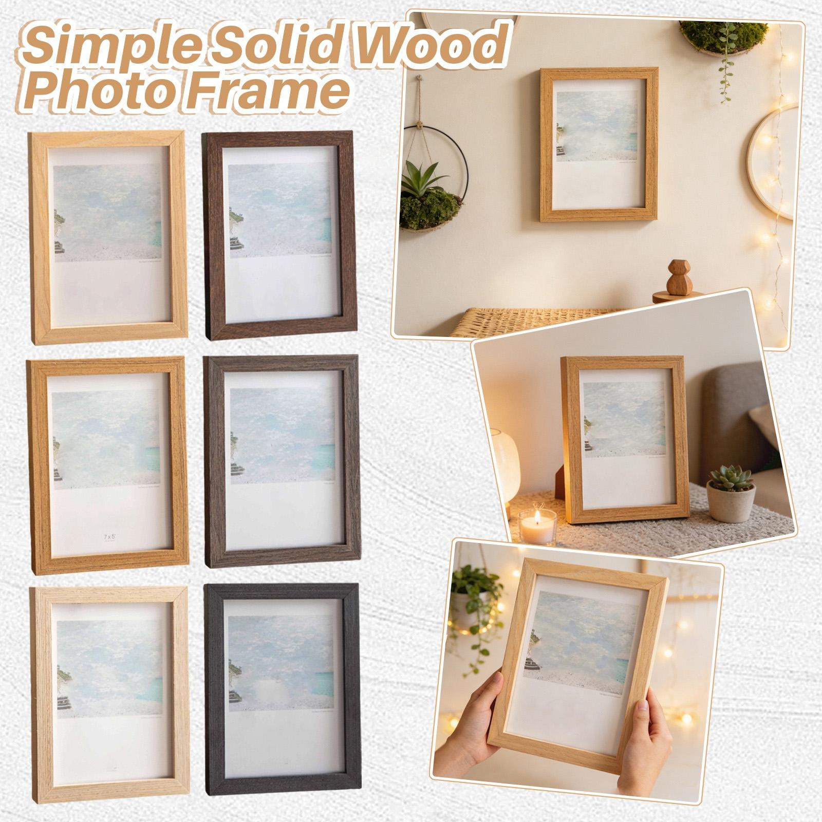 38*53cm Wood Photo Frame With Printing And Photo Printing Function; 3D Hollow-out Frame