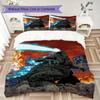 Giant Monster City Attack Bedding Without Core 1 Duvet Cover 2 Pillowcase Without Core Christmas Birthday Gift Bedding Set