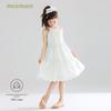 Mucmukn Girls' Embroidered Halter Cotton Dress