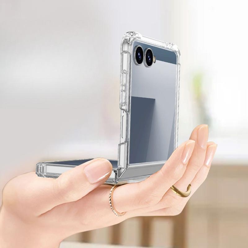 Case for Samsung Galaxy Z Flip 7 with Hinge Protection and Ring Holder