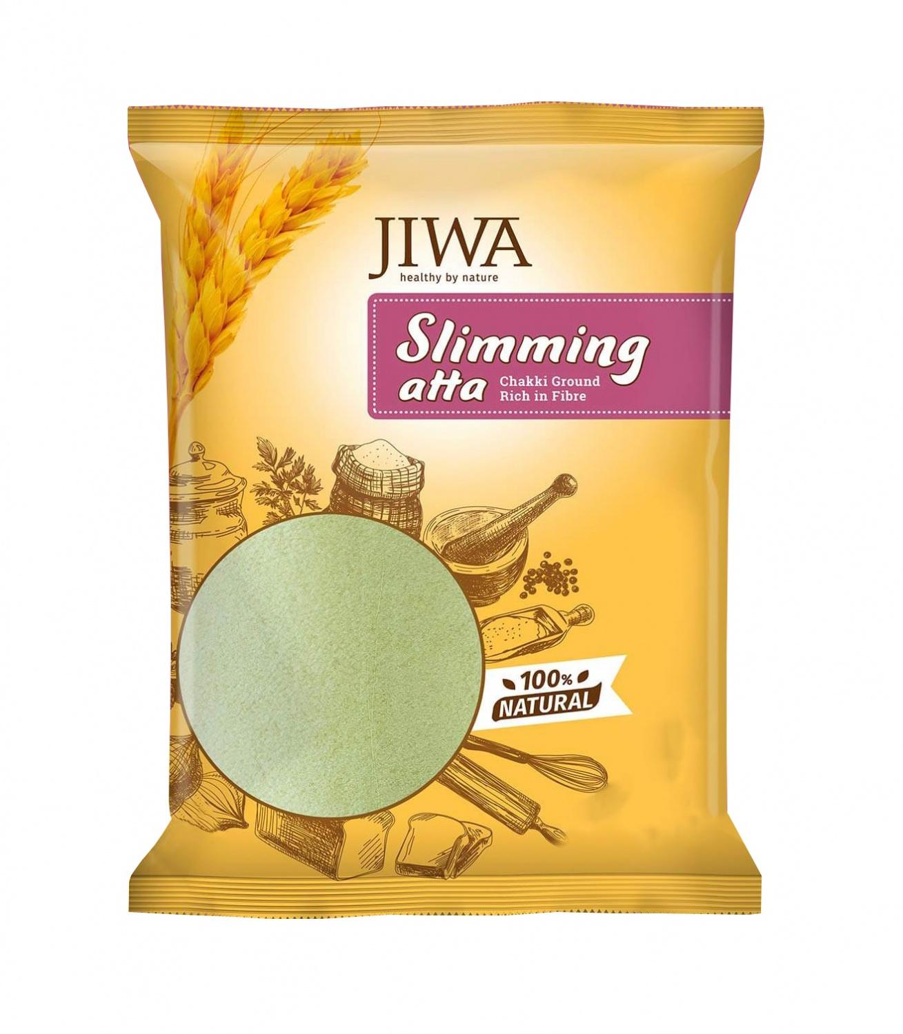 

Мука пшеничная диетическая (900 г), Slimming Atta, Jiwa Healthy by Nature