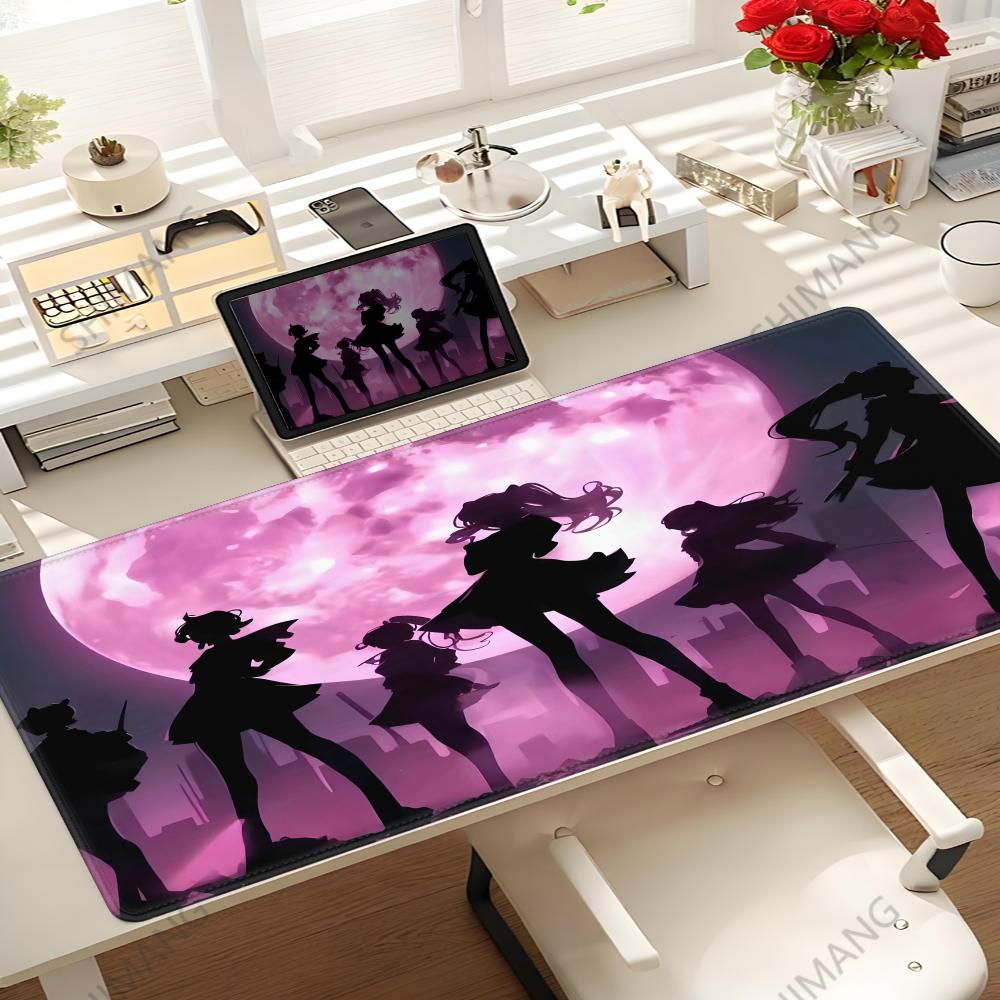 Anime Sailor Moon Mouse Pad Gaming Keyboard Accessories Mousepad Hd Print Xxl Size Kawaii Girl Nonslip Officer Desk Mat Laptop