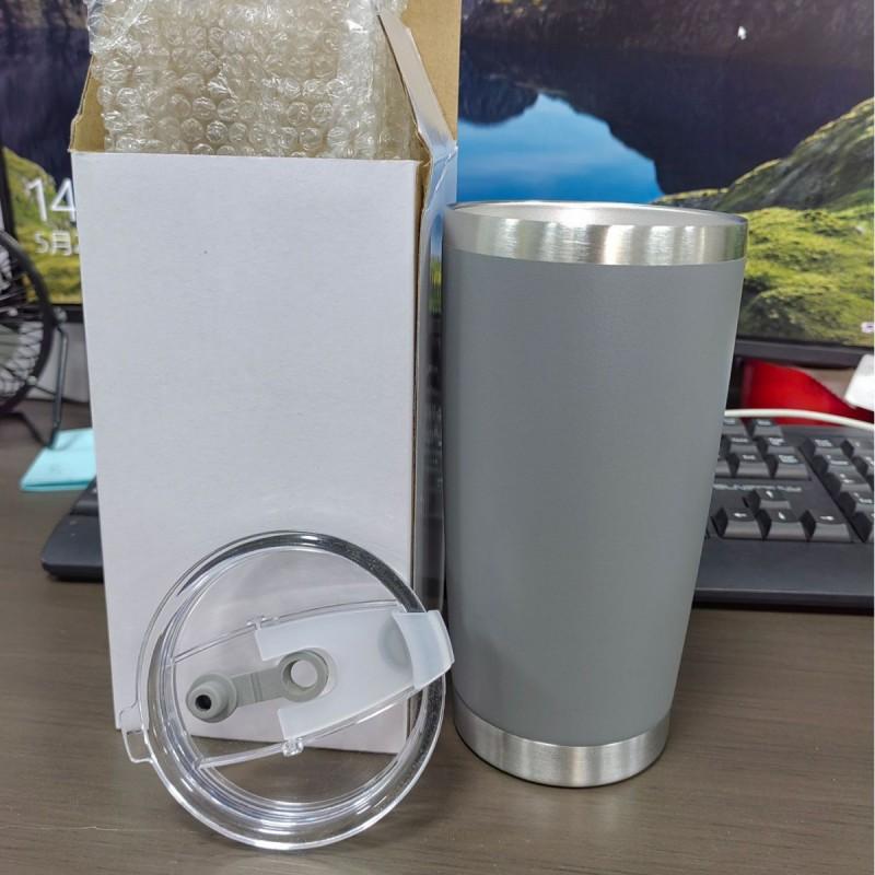 20oz Stainless Steel Vacuum Insulated Travel Mug With Push Lid Double Wall Car Cup Hot Cold Drinks