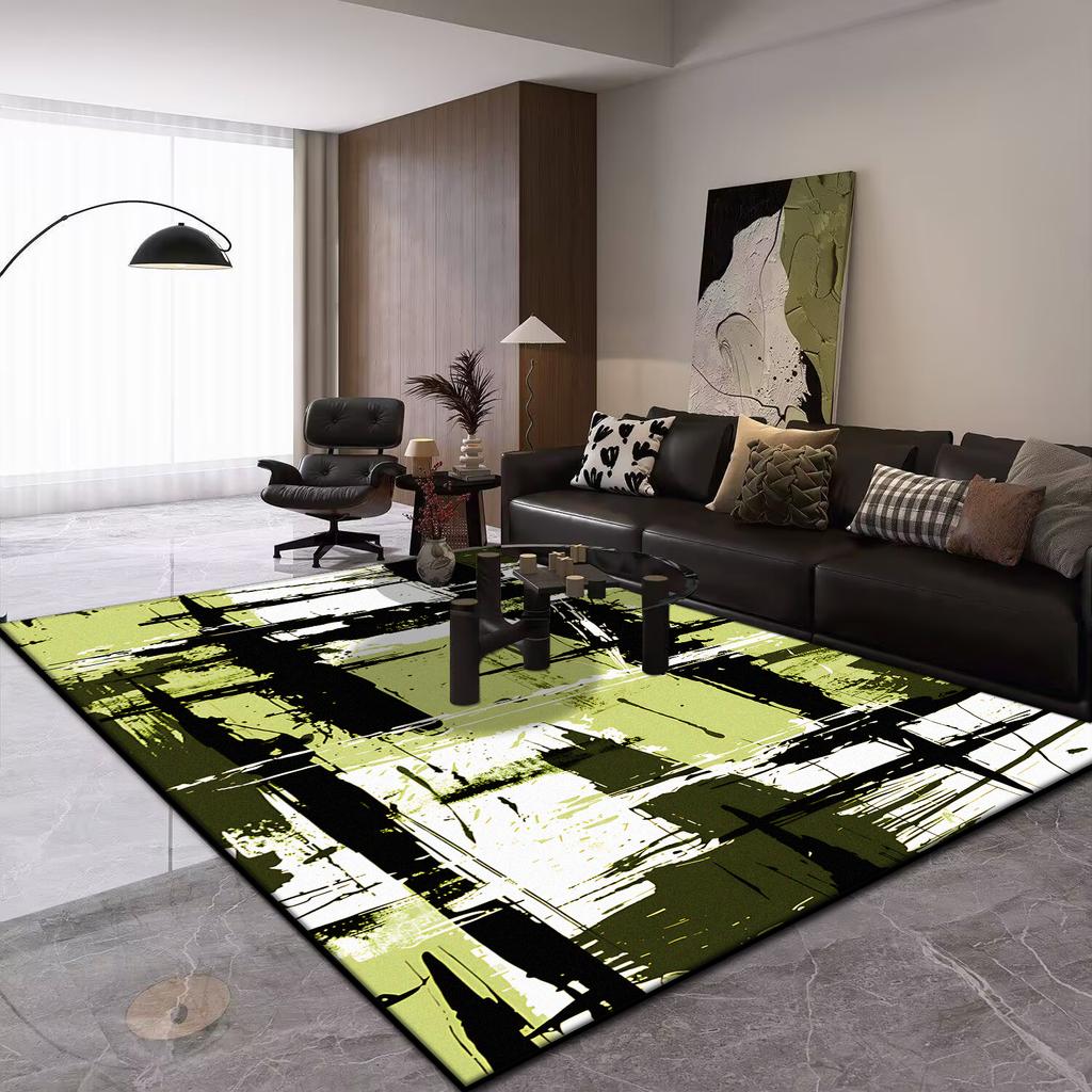 Modern Abstract Carpet Large Living Room Light Luxury Sofa Non-slip Rug Washable Balcony Decoration Rug Children's Bedroom Mat
