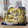 Cartoon Saint Seiya Retro Anime HD Decke, weiche Überwurfdecke für Zuhause, Schlafzimmer, Bett, Sofa, Picknick, Reisen, Büro, Decke für Kinder