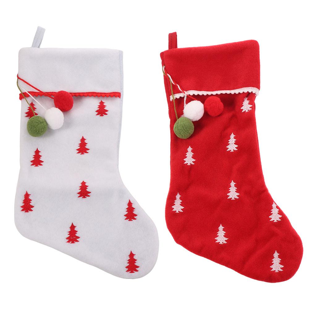 Hanging Christmas Stocking Xmas Tree Ornaments Gift Bag Christmas Gift Sock  Christmas Decor
