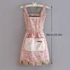 Floral Design Canvas Apron - 1pc, 2pcs with Adjustable Straps, Breathable Fabric, Perfect for Chefs And Waiters