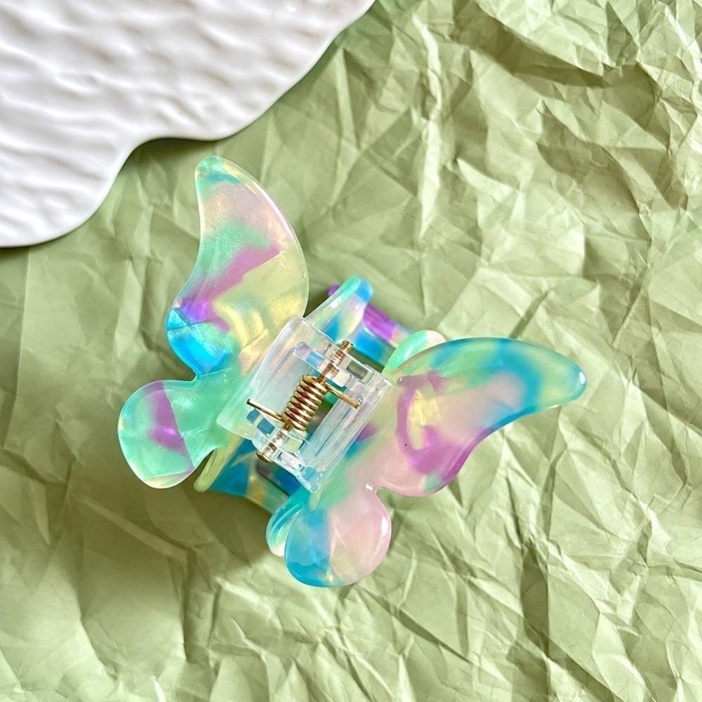 Durable Hair Claw Clip Colorful Hair Barrettes Elegant Butterfly Hair Clip  Women