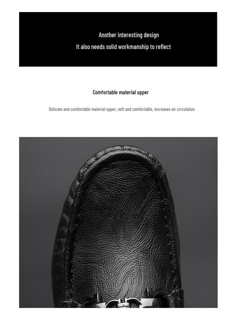 Ανδρικά Μοκασίνια Slip-on από Γνήσιο Δέρμα - Ανοιξιάτικα Casual Ευέλικτα Παπούτσια Οδήγησης