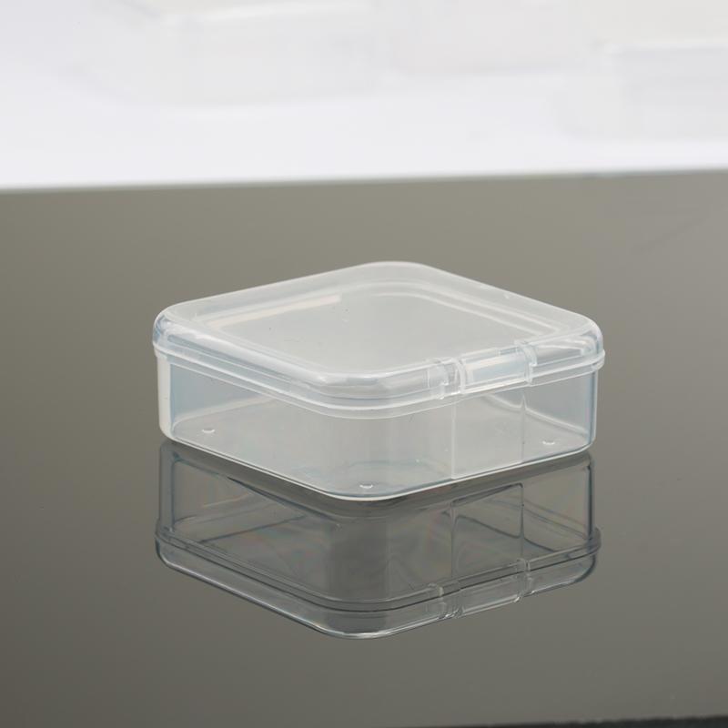 5.5x5.5x2.1cm square Plastic Storage Box Jewelry Container Transparent Square Box Case Container for Jewelry Beads Earrings