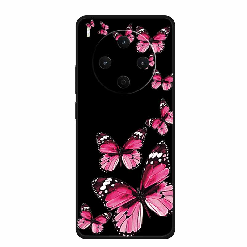 Black Silicone Case For Vivo Y500 Pro 5G 2025 Case Cartoon Cat Soft Back Cover For Vivo Y500 Pro Phone Case 6.67" Fundas Coque