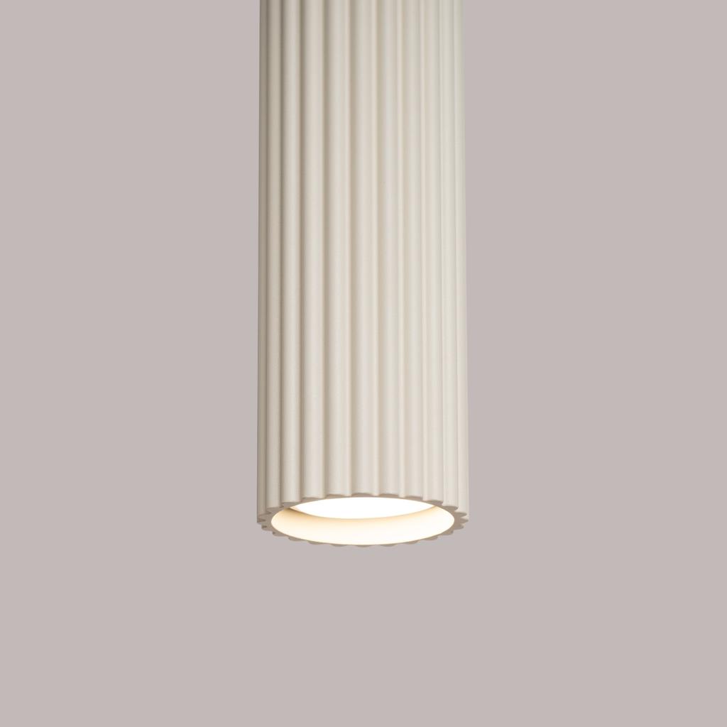 Carbon 1 beige pendant lamp