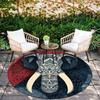 Sacred Elephant pattern round rug,Carpet Rug for Living Room Bedroom Playroom ,Non-slip Floor Mat,Holiday Gifts and Birthday Gifts.