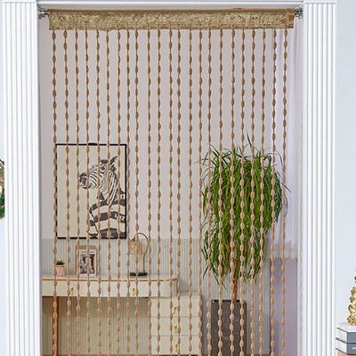 String Bead Curtain Retro Style Room Divider Door Indoor Decorative Divider Curtain for Home Hallway Doorway Living Room Bedroom