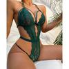 Deep V Open Crotch Ladies Sex Costumes Exotic Hot Lingerie Sexy Stripper Bodysuit Erotic Uniforms Babydoll Nightdress Underwear