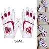 2x Kids Golf Gloves Leather Professional Non-Slip for Christmas Boys Autumn