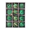 12pcs Christmas Tree Ball Ornaments Farmhouse Xmas Tree Decoration Delicate DIY Craft for Hotel Shopping Mall Cabinet