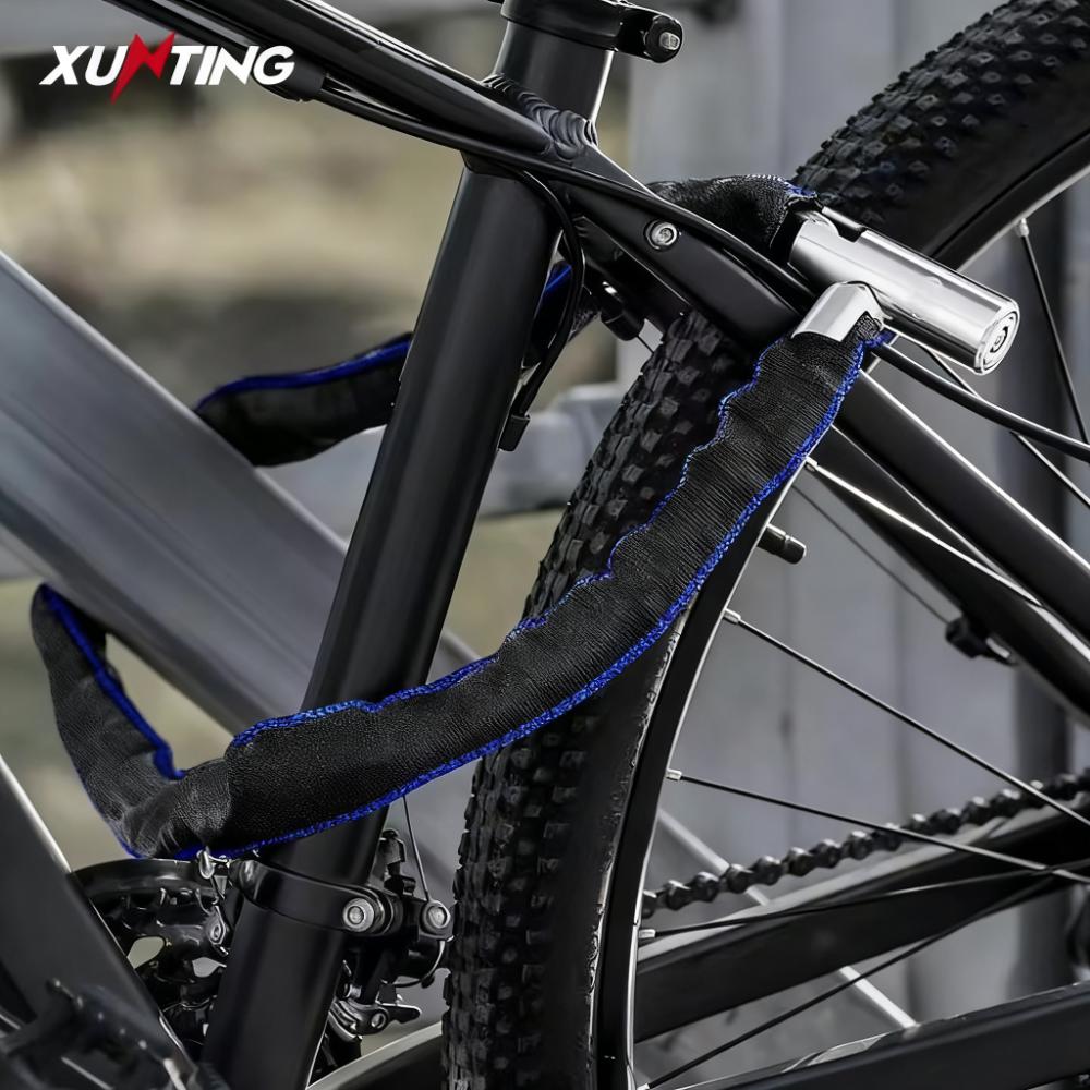 Xunting Bike Chain Lock With Lighter Weight And Stronger Security, Anti-Theft Bicycle Lock For Road Mountain Bikes