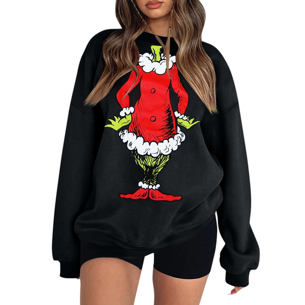 Damen Colorblock Sweatshirt Langarm Rundhalsausschnitt Lässig Bequem Locker Leicht Damen Sweatshirtt