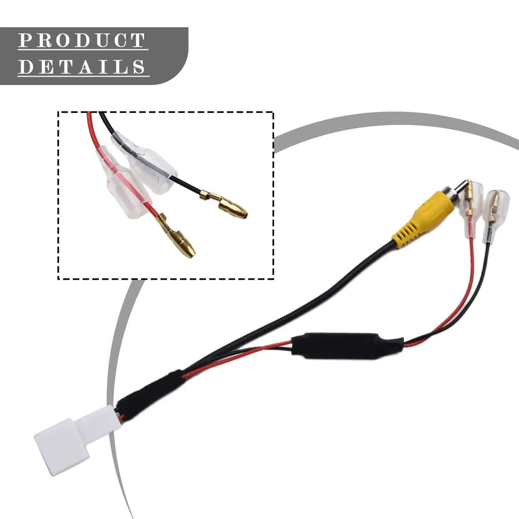 4 Pin Reverse Cam Cable Car Rear View Camera Retention Wiring Harness Cable Plug Adapter Connector For Toyota Park Cam Wire