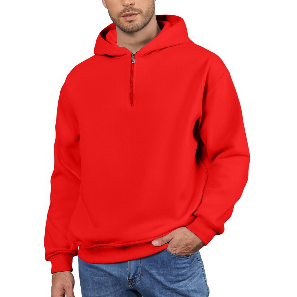Men's Fleece Hoodie Casual Long Sleeve Sweatshirt