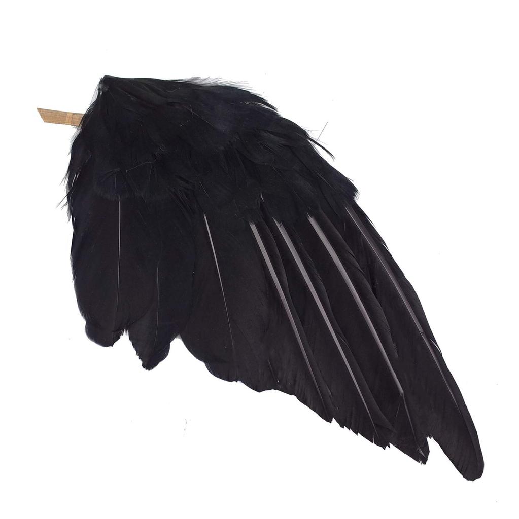 Realistic Crow Tabletop Decoration Halloween Prop Scary Atmosphere Artificial Crow Figurine for Seasonal Indoor Outdoor Display