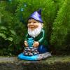 Garden Gnome Statues Outdoor Decoration Resin Solar Light Outdyoor Statue Led Garden Decoration Windproof Lamp Ornaments