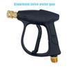 1 Set Black Short Handle High Pressure Washer Gun M22-14 Thread 1/4" Quick Connect Nozzle Car Cleaner Diy Accessories