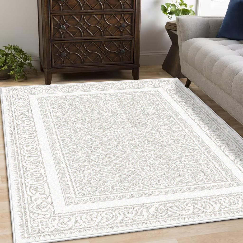 Retro American Carpets for Living Room Soft Fluffy Bedroom Decor Bedside Carpet Home Washable Rug Thicken Plush Lounge Floor Mat