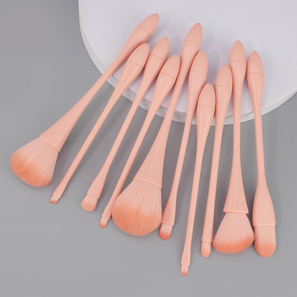 New Product 10 Small Waist Makeup Brush Set, Recommended by Beginners, the Brushes Do Not Lose Hair and Do Not Eat Powder Beauty Tools