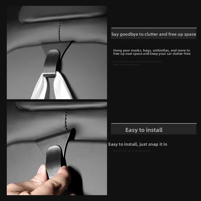 Car Sticker For Tesla Model X Model S 2023 Front Seat Hook Car Concealed Multi Functional Hook Interior Car Accessories Tools Mo