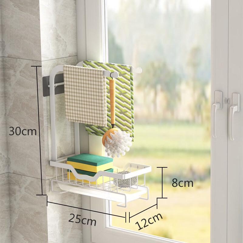 No-Drill Kitchen Dishcloth Drying Rack