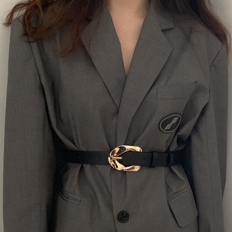 

Elegant Black Pu Wide Waist Belt For Women Perfect For Suits And Sweaters Fall Style 2023