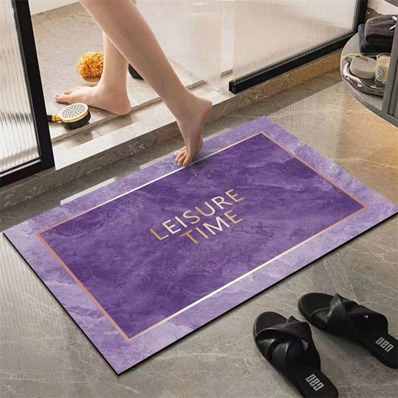 

Диатомовый коврик класса люкс с противоскользящим покрытием, быстросохнущий коврик для ног в ванной, коврик для туалетной двери, коврик для прихожей в гостиной, напольный коврик 40x60cm15.7x23.6in