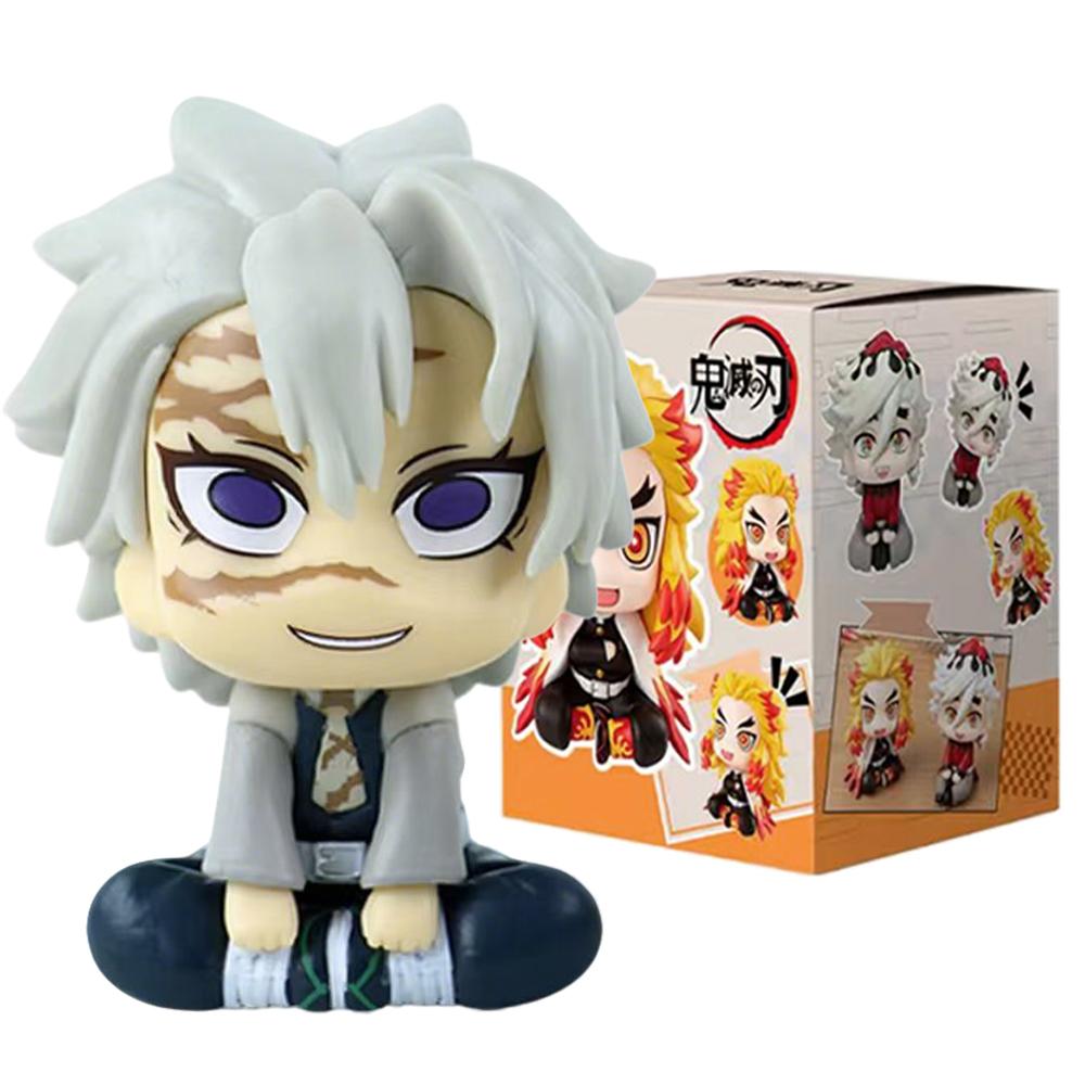 Japan Anime Demon Slayer LK Mitsuri Kanroji Sanemi Shinazugawa Giyuu Tomioka Muichiro Tokito Figure Toys 10cm Birthday Gift Toy