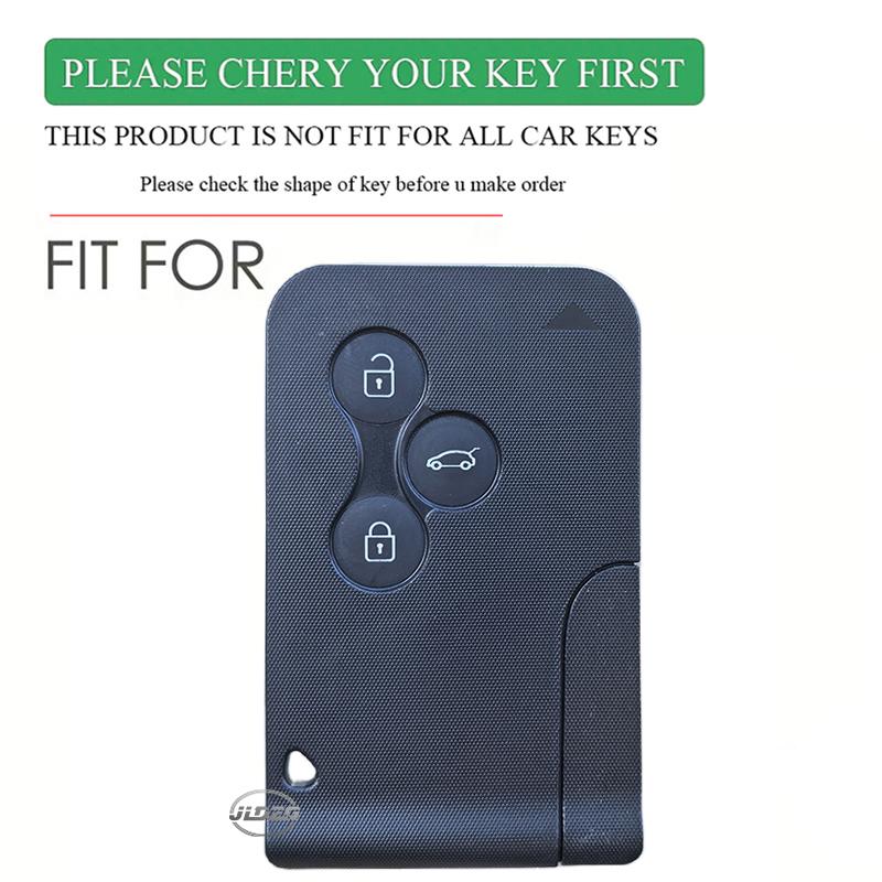 Silicone Remote Car Key Case Cover Shell Keyring For Renault Clio Logan Megane 2 3 Scenic Koleos 2 Region Keychain Holder