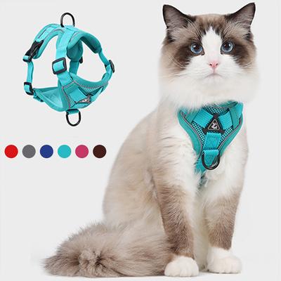 Cat Leash Vest Reflective Pet Chest Harness Anti-breakaway Breathable Cat Leash Small and Medium-sized Dog Leash