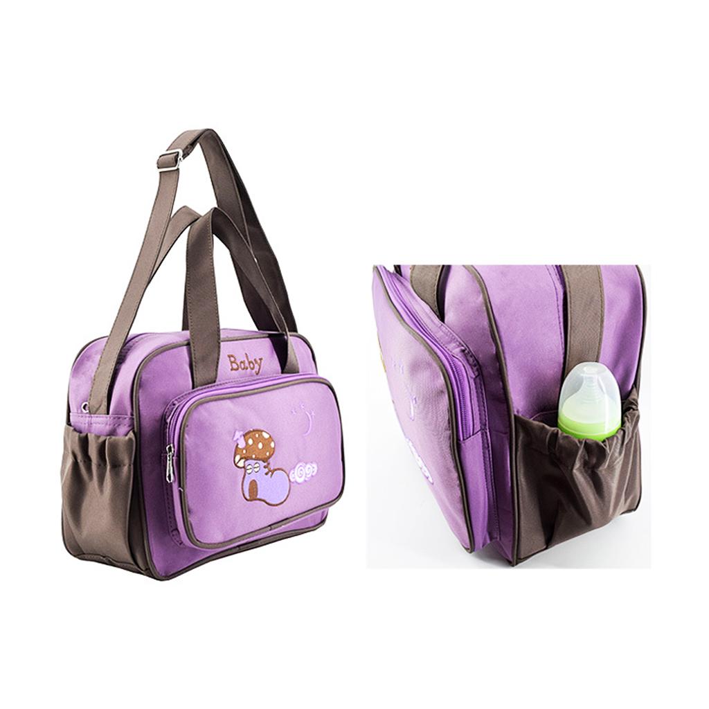 Buy 4Pc Baby Nappy Changing Bag Set Mummy Shoulder Handbag Diaper Mat