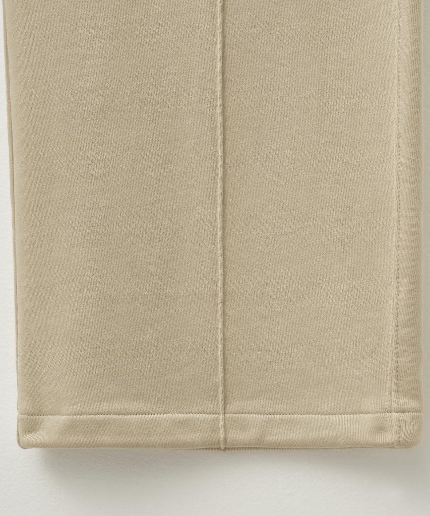 Seteo Cotton Elastic Waist Sweatpants Beige (Type A)
