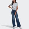 (WMNS) Adidas Originals Trefoil Tee Logo Printing Sports Short Sleeve Gray Blue T-Shirt Women's GN2975