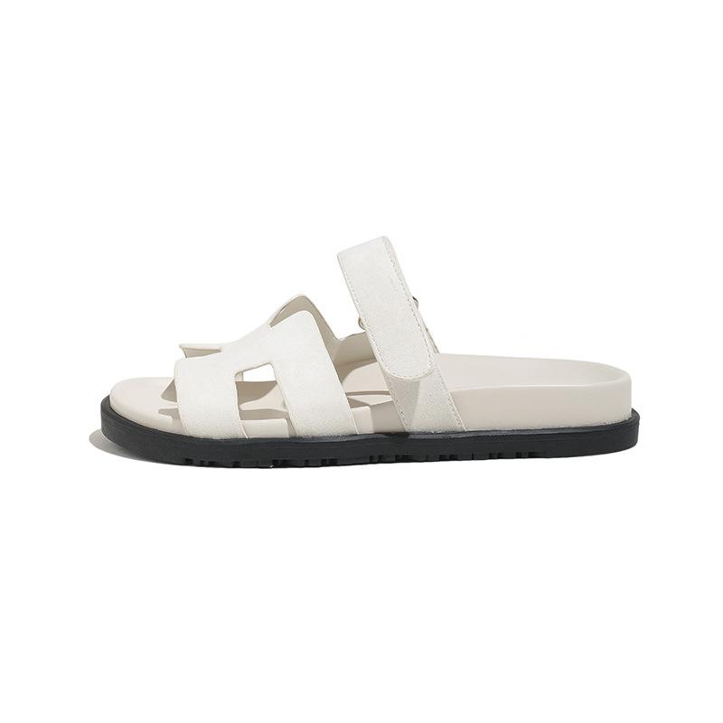 [sheii] Super Second Uncle New Color Versatile Velcro Platform H Slippers Women's Sandals Outside Women's Shoes