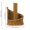 Desktop Paper Holder Wickerlook Wovenlook Round