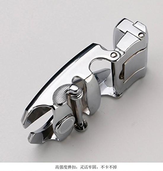 FleurUneffe Genuine Leather Belt with Cuttable Adjustable No Navy Z Men's Belt, Size, Holes, Auto-Lock, Stylish, Casual, Business, Golf, White, Red,