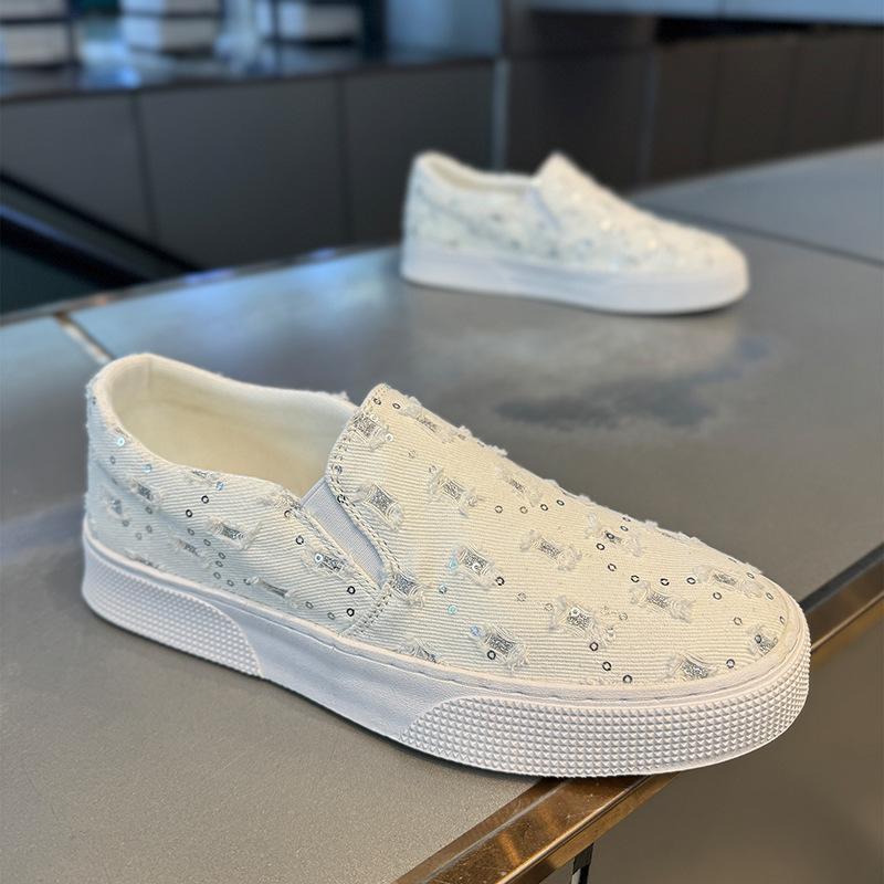 Summer Breathable Casual Shoes, Slip-on Thin Canvas Shoes, Lazy All-match Fashion Men's Shoes