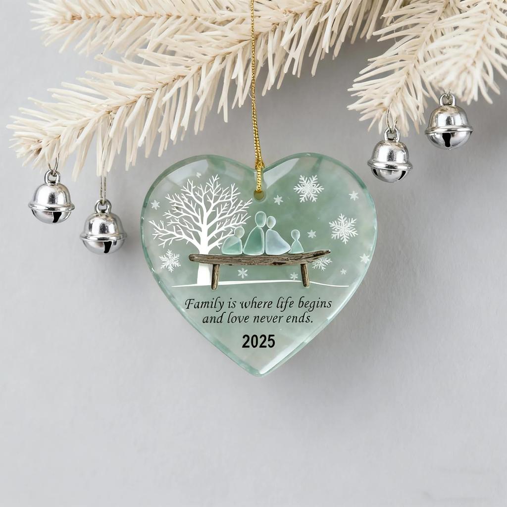 Heart Sea Christmas Tree Pendant, Christmas Decoration, Home Decoration, Christmas Surprise For Friends And Family