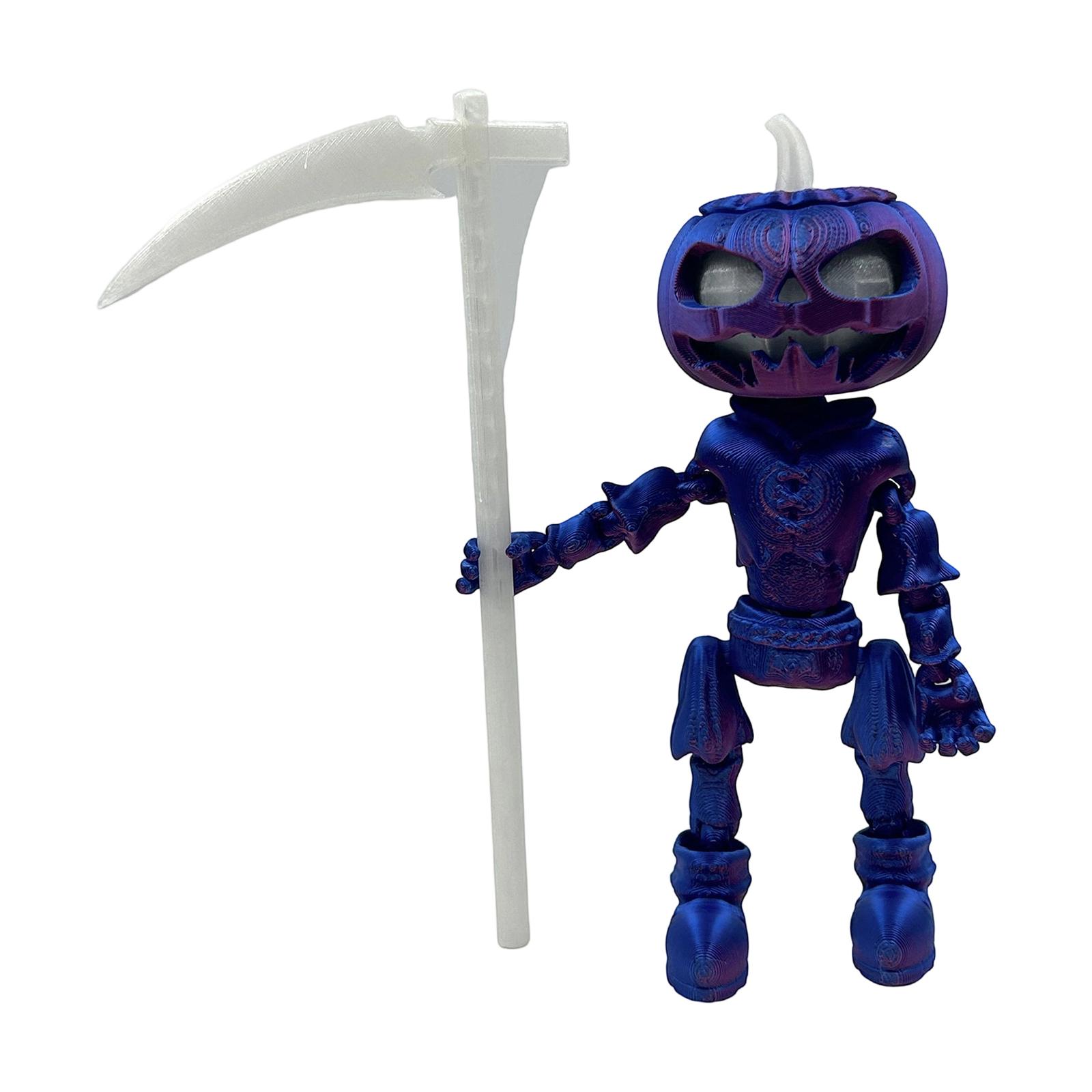 

Halloween Pumpkins Skulls Ornaments With Movable Joints And Luminous Garden Holiday Decorations One Size фіолетовий