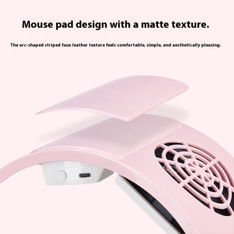 Quiet Manicure Dust Absorber Powerful Motor Compact Desktop Vacuums Pink Aesthetic Design For Professional Home Nail Art